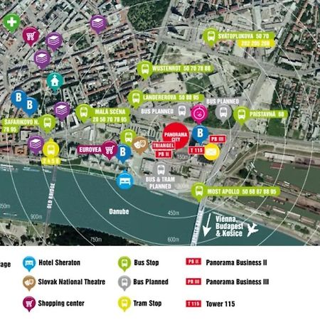 Panorama City Apartment With Free Parking 브라티슬라바 외부 사진